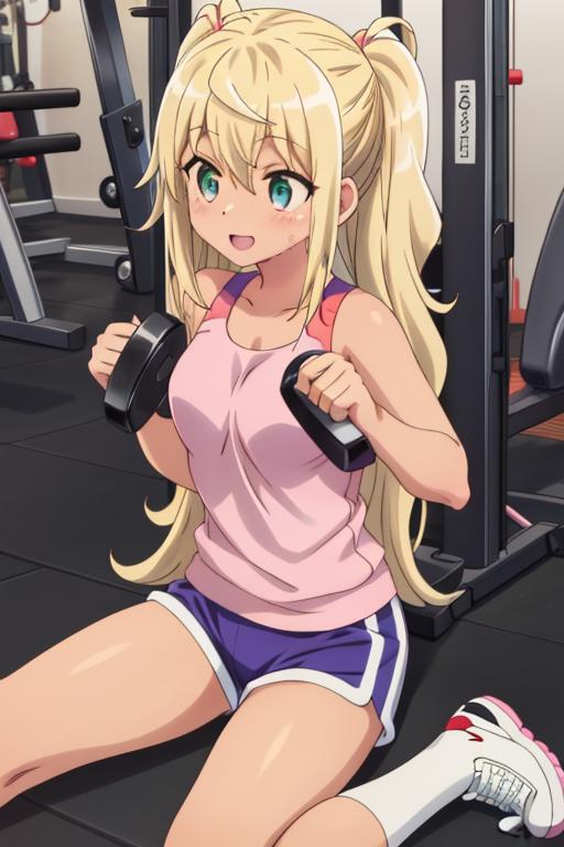 Hibiki Sakura - Dumbbell Nan Kilo Moteru? image by Yumakono