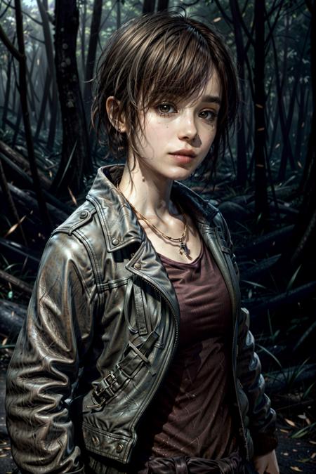 (masterpiece, best quality)
1girl, solo, short hair, brown hair, brown eyes, black leather jacket, lips, realistic, JodieBeyond, 1girl
<lora:epi_noiseoffset2:1>,  <lora:add_detail:1>,  <lora:JodieBeyond:0.8>