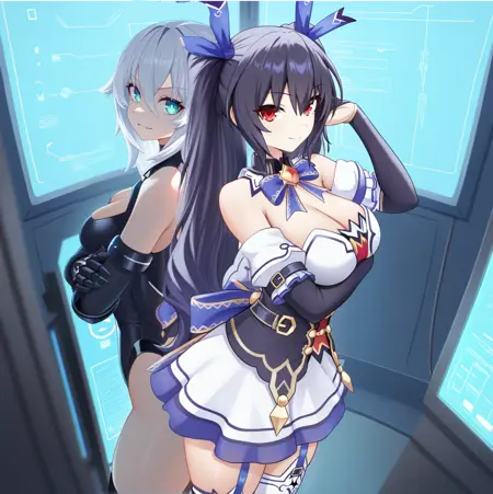 Noire - Hyperdim. Neptunia (24 Outfits/2 Forms) (Pony+IL)