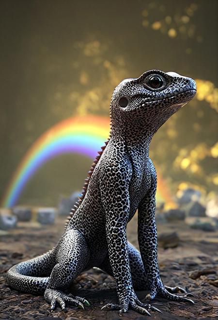 forged carbon, Mercury, Dice, Coming Of Age, Youth, Rainbow, Hero, Dolls, Restrained, Sacrifice, Leopard Gecko, 
3d-rendering, concept-art, digital, dreaminess, futuristic, multimedia, sculpture, virtual-reality, 
eeriness, fantasy, photorealism, other-worldliness, realism, sci-fi, technological, alien worlds, advanced civilizations, 
intricate details, highly detailed, ultra-detailed, absurdres, unreal engine, octane rendering, high contrast, vivid, vibrant, volumetric lighting, sharp focus, 
aid291, midjourneyv6.1,