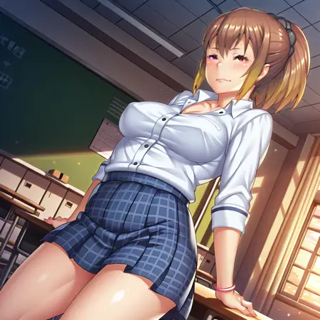 Tsukishima Asuna - Hankouteki na Yankee Shoujo (Classmate) to no Zettai Shujuu Kankei