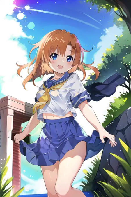 【ひぐらしのなく頃に 寒蝉鸣泣之时】竜宮レナ 龙宫礼奈 RYUGU RENA 校服 serafuku version