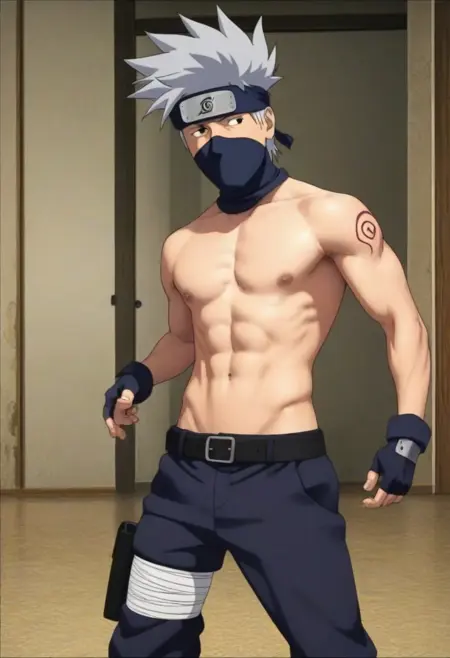 Kakashi Hatake from Naruto (Male Cosplaying ver.)