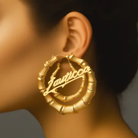 Bamboo earrings