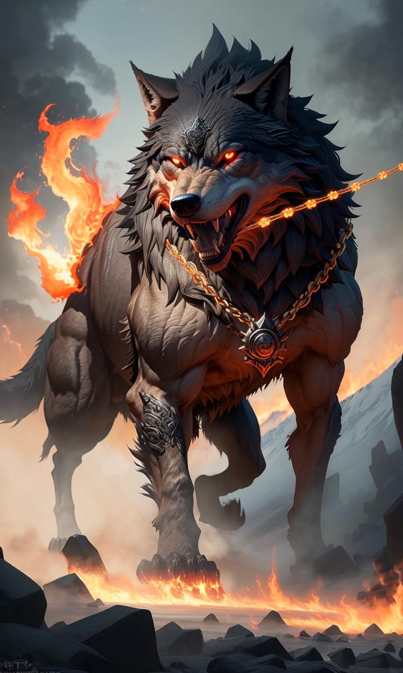 Fenrir (Norse Mythology) image by Wolf_Systems