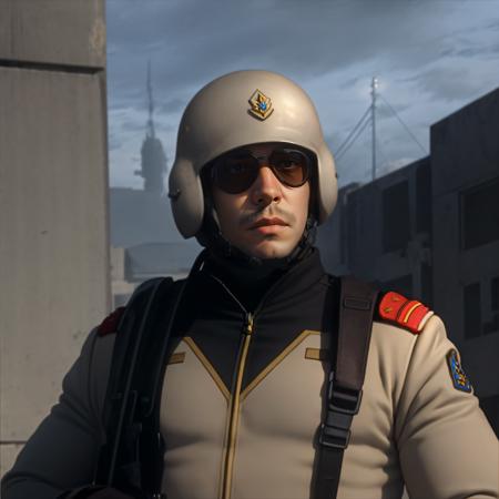 photorealistic, cinematic, <lora:eff soldier aam:0.8>, eff soldier, uniform, helmet, man