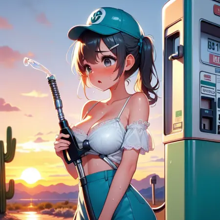 girl like gas station