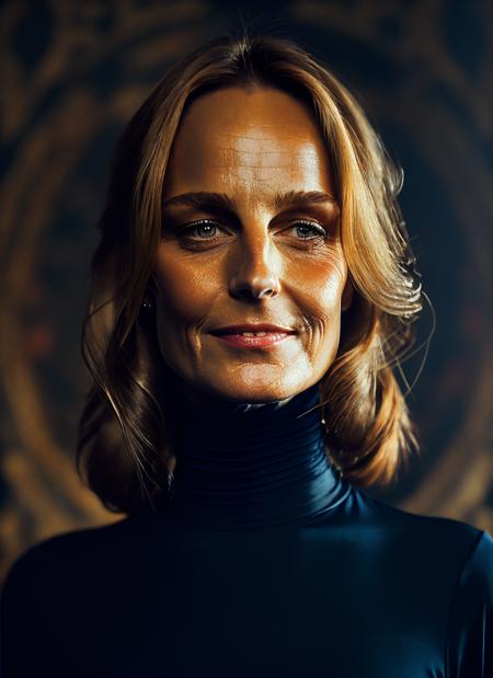 A stunning intricate full color portrait of (sks woman:1),wearing a black turtleneck, epic character composition, by ilya kuvshinov, alessio albi, nina masic, sharp focus, natural lighting, subsurface scattering, f2, 35mm, film grain, <lora:locon_helenhunt_v1_from_v1_64_32:1.4>