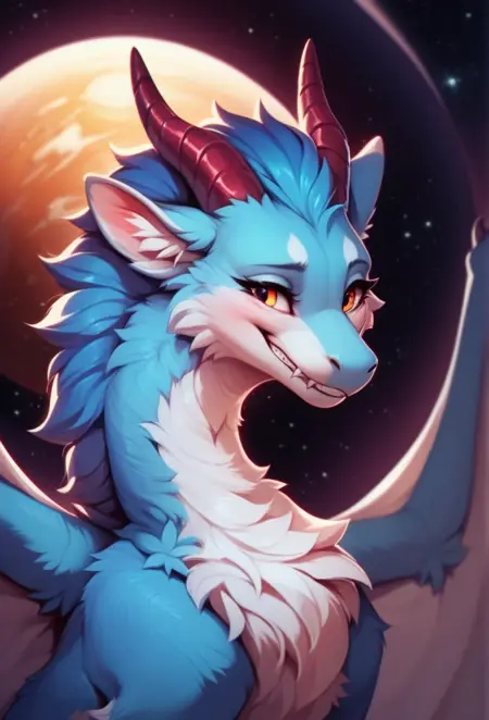 Darra, the fur Dragon(OC) Pony//Illustrious