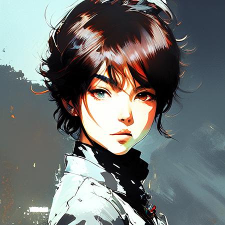 (samdoesart:1.1) (dreamlikeart:1) full body portrait of a beautiful young lady, short hair, (medieval:1.2), masterpiece, intense shadows, ambient light, illustration, (thick outlines:1.2), cartoon, highres, drawn by Inoue Takehiko, (Yoji Shinkawa:0.9), Jakub Rozalski, (kuvshinov:1)