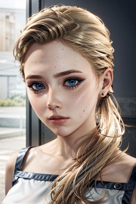 (masterpiece, best quality)
1girl, ChloeDetroit, solo, blonde hair, blue eyes, realistic, freckles, long hair, lips, looking at viewer, upper body, ponytail, closed mouth, bare shoulders, jewelry
<lora:epi_noiseoffset2:1>,  <lora:add_detail:0.5>,  <lora:ChloeDetroit:0.7>