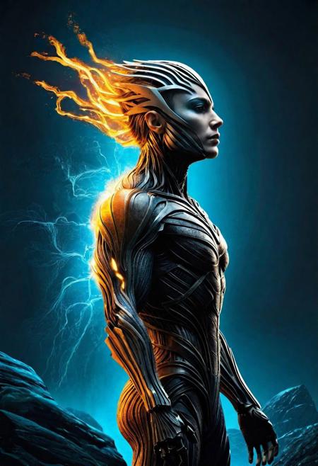 In a world where time dances on the edges of perception, "Echoes of Eternity" captures a moment both fleeting and eternal. The painting depicts a vast, starlit expanse, where galaxies swirl in a cosmic ballet across the canvas. Yet amidst the celestial spectacle, a solitary figure stands, seemingly suspended between the currents of time and space.
The figure, shrouded in an ethereal cloak of mist, gazes outward with eyes that seem to hold the secrets of the universe. Their outstretched hand reaches towards a distant nebula, as if yearning to grasp the very fabric of existence itself. Wisps of stardust twirl around them, caught in the gravity of some unseen force.
Each brushstroke tells a story of cosmic wonder, of the boundless mysteries that lie beyond our understanding. It is a painting that invites contemplation, inviting viewers to ponder their place within the infinite expanse of creation.
"Echoes of Eternity" is not just a work of art; it is a portal to realms beyond imagining, a glimpse into the timeless depths of the cosmos. It is a reminder that, in the grand tapestry of existence, we are but fleeting echoes in the symphony of eternity.