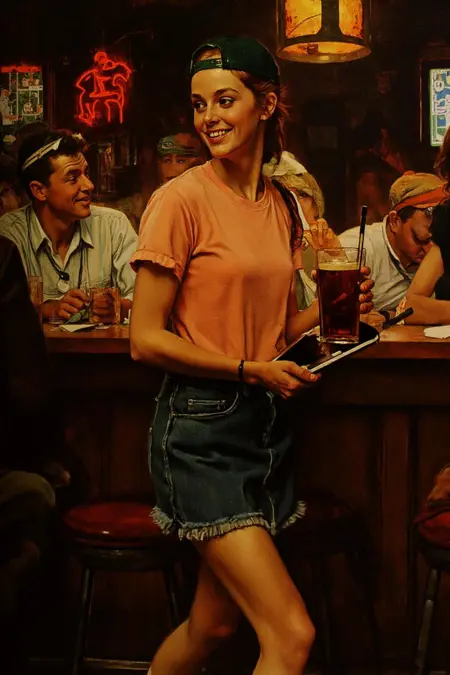 Pax Americana: Norman Rockwell Illustration Style