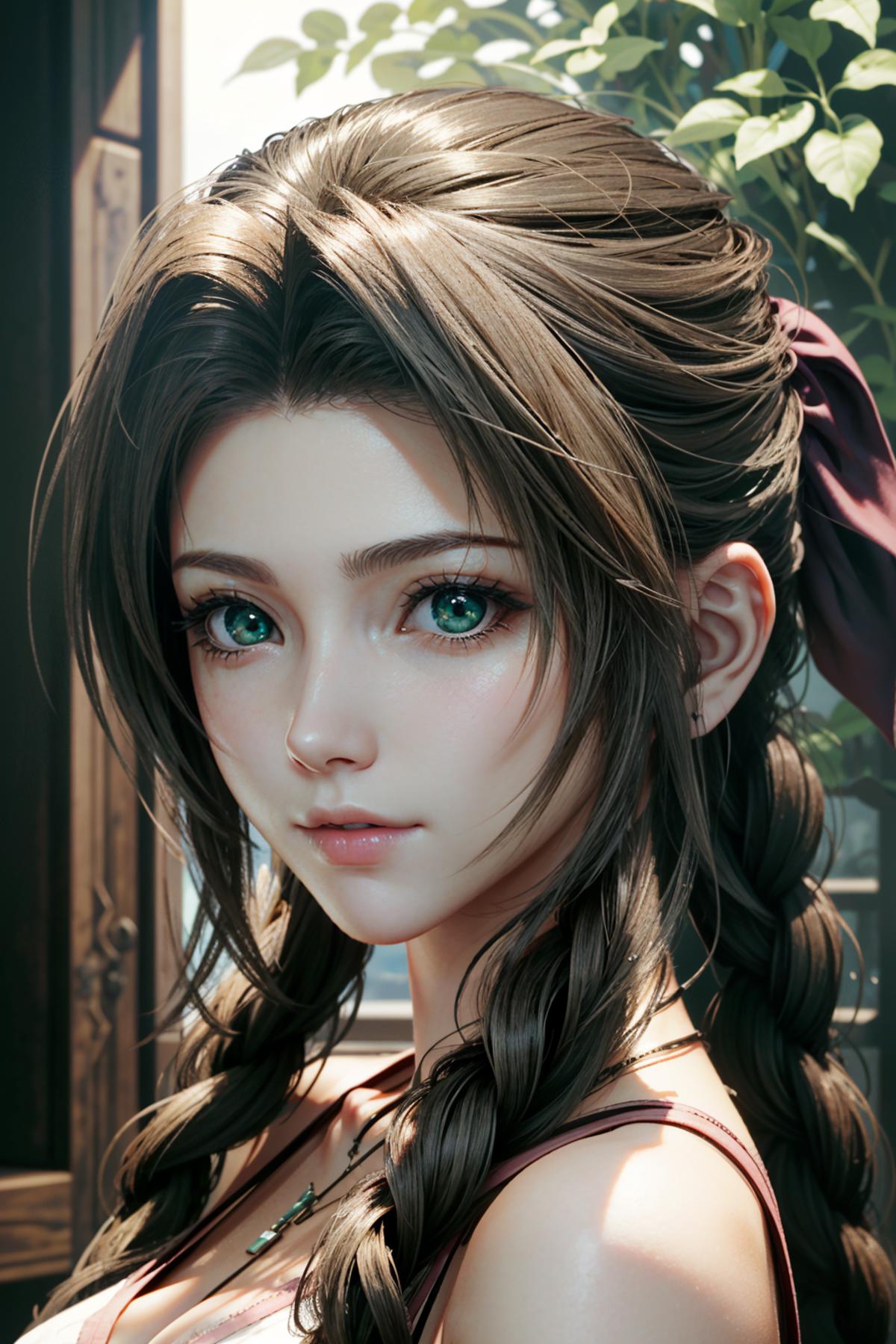 Aerith from Final Fantasy 7 image by BloodRedKittie