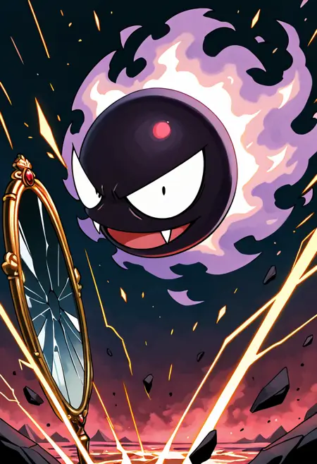 Gastly: Gas Ghos | ゴース (Pokedex #0092) [Illustrious & Pony]