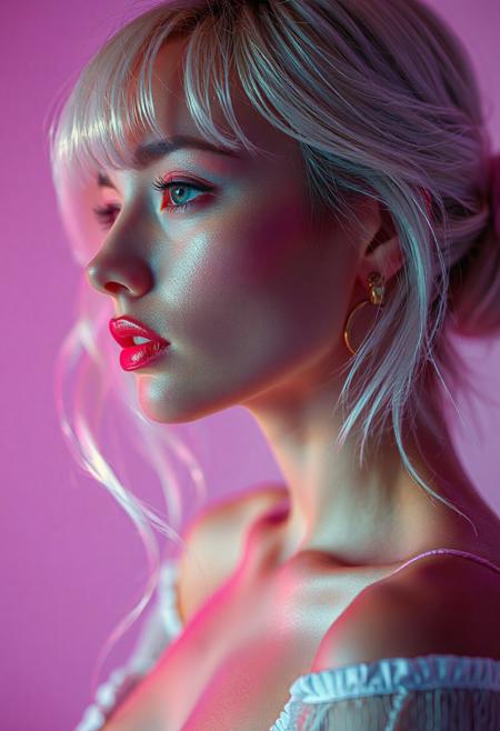 high quality design aesthetics, synth pop, detailed, pop album cover, beautiful young white woman