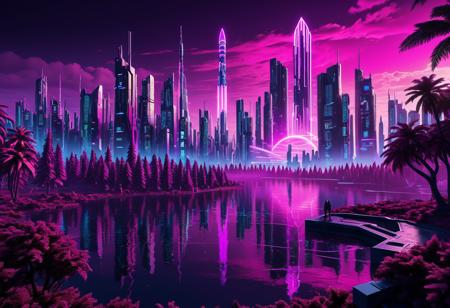 realistic, RAW photo, high quality, Stable_Yogis_PDXL_Positives, outlook photo of a huge <lora:Malaysian_style:0.9>, made of , in , SK_Cyberpunk vast city with dark night,rocket launch, in <lora:aidmaMJ61SDXL-v05:0.0> aidmaMJ61SDXL-v05, featuring <lora:3D_Mountain:0.2> 3D M0unt41n, tree, forest, lake