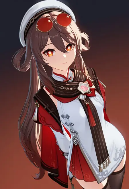 HuTao - Cherries Snow - Genshin Impact