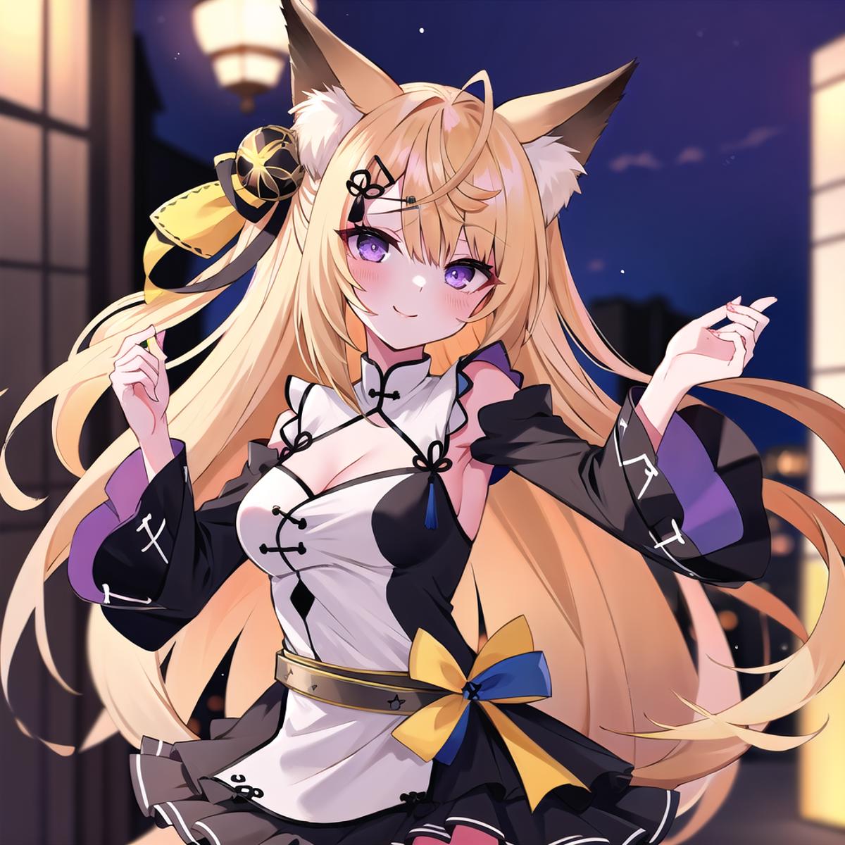 Kurune Kokuri  | 来音こくり VTuber image by empty_girl