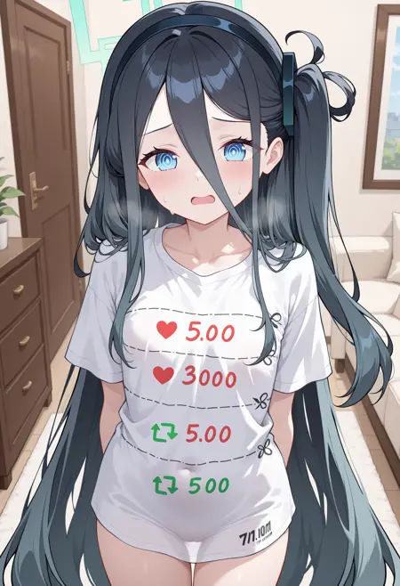 [Illustrious] Cutting T-shirt Challenge
