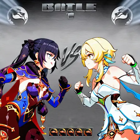 Versus Screen - Mortal Kombat Style