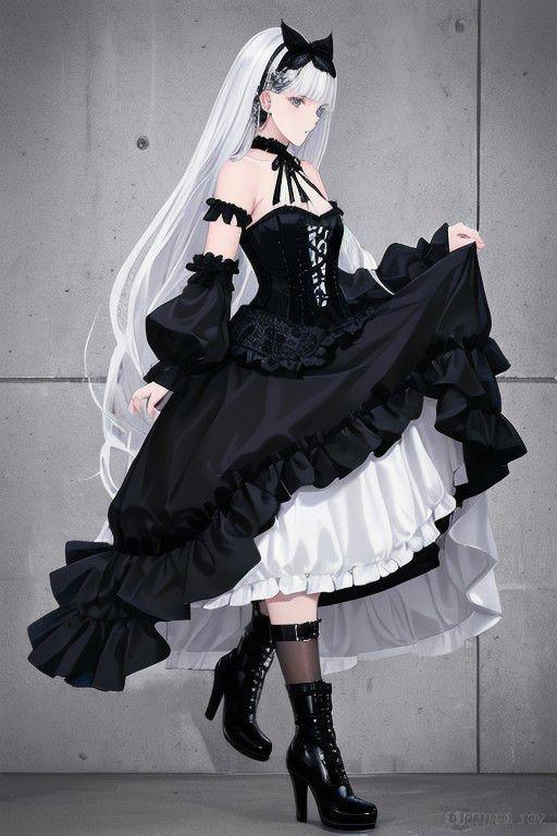 Dip Hem Gothic Dresses image by TK31