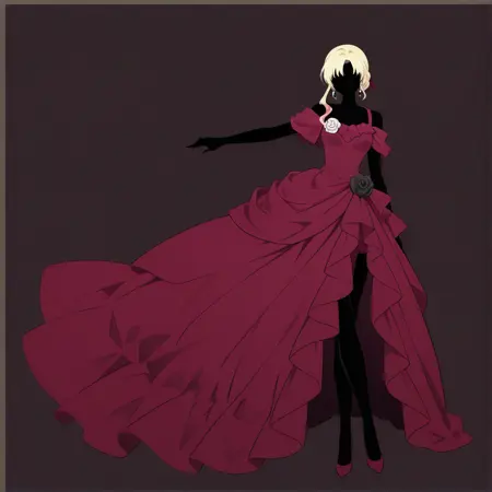 Eclipsed Elegance - Silhouetted Anime Character (Illustrious)
