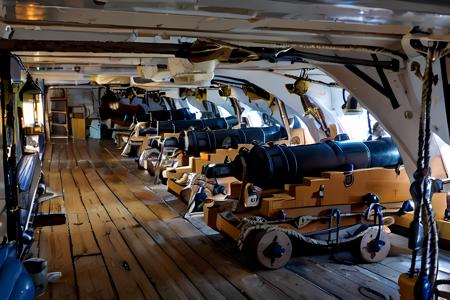 upper deck gun deck masts hold officers quarters