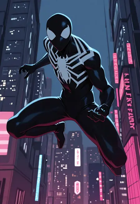 Spider-Man Black Suit (Marvel Spider-Man Series 2017) [Illustrious/Pony]