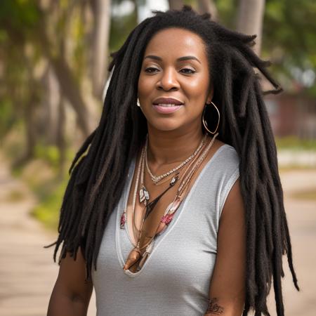 (dvPortrait style:0.7), (beautiful Jamaican  woman:1.2), (85mm:0.9), f1.8, (skin pours:1.0), dreadlock hair, shadows, dynamic pose, professional portrait photography, subtle details, muted, desaturated, low contrast, (hdr:0.7), canon 5D