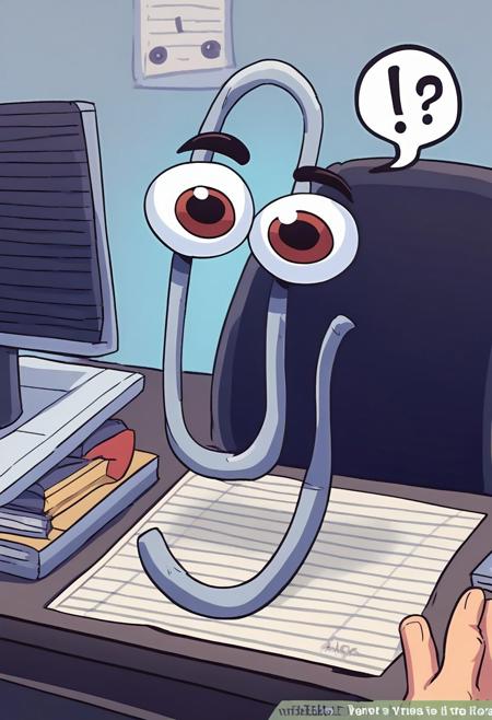 score_9, score_8_up, score_7_up, score_6_up, score_5_up, score_4_up,  office, office chair, BREAK
1boy, solo, cl1ppy, pokemon (creature), exclamation mark, question mark,