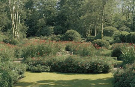 style of Henry Moret, arboretum ,thicket ,estate ,garden ,boscage ,stand , Geothermal Area ,