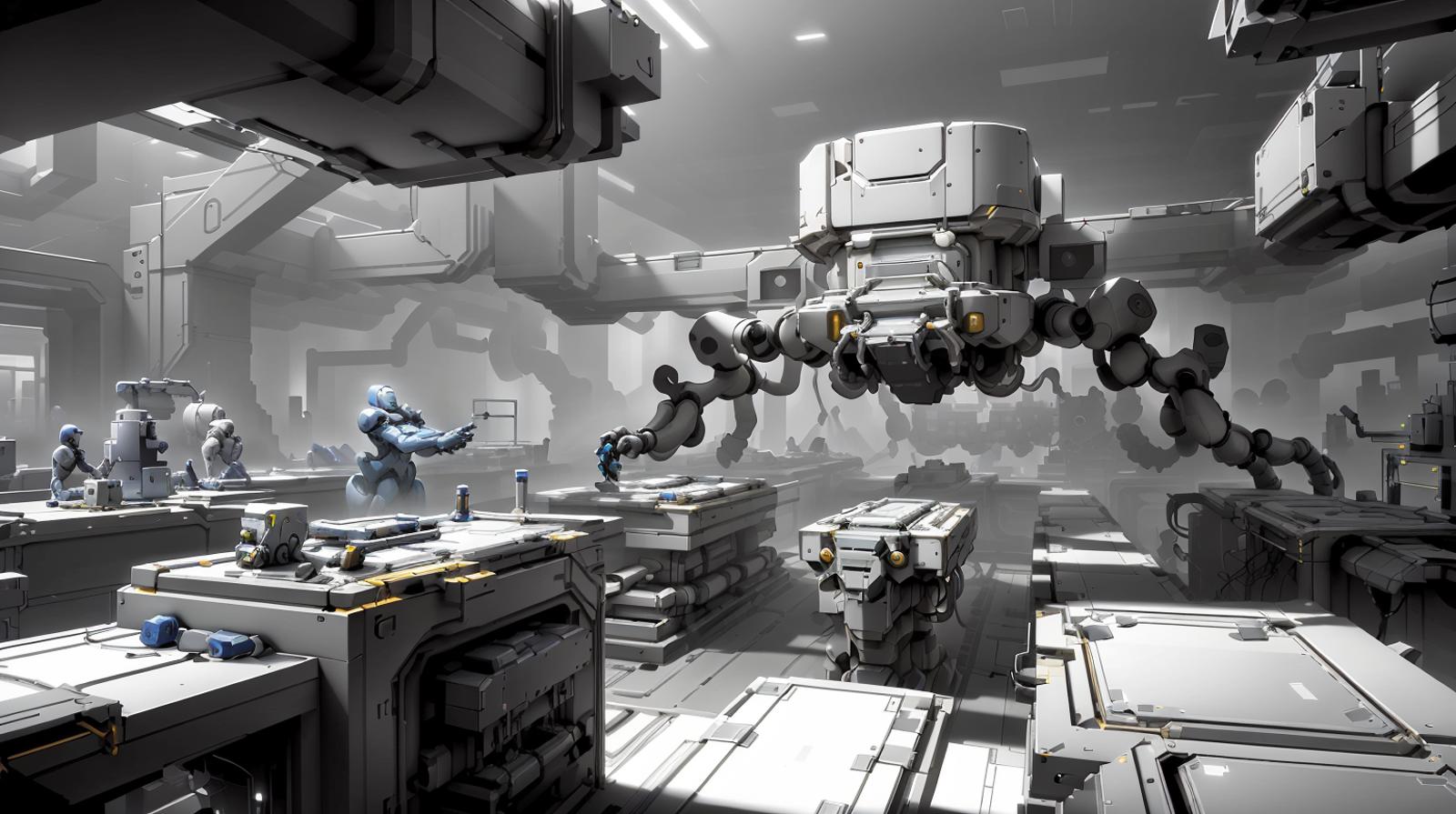 Whitebox Style - Environment - Level Design Concept Art - Game Dev Tool image by mnemic