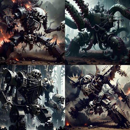 <lyco:HorrorBundleAI:0.9> demonmawAI ,boneyardai  battle mech