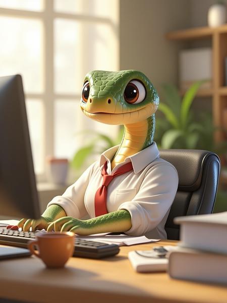 Flux cute snake lora v1.0
