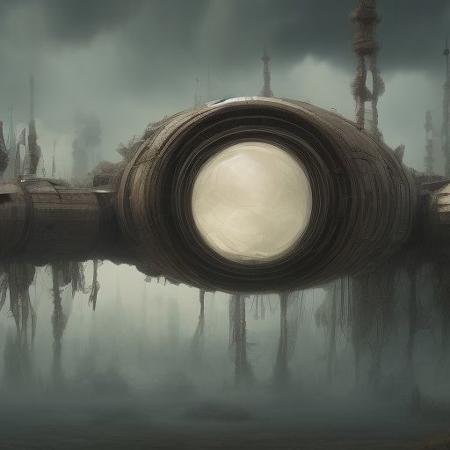 OverallDetail, rim light, gl0ssy_vray_8k, Extremely intricate, epic background, gigantic, masterpiece, 8k resolution, otherworldy, amazing, different angles, front view, faraway view, from below, matte black, gilding machine, j_sci-fi, mother ship