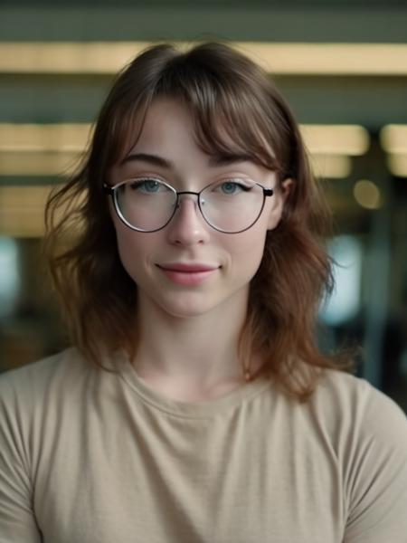 <lora:XLeanBeefPatty-alpha:1> (l34nb33fp4tty), RAW photo, high quality, portrait, 25 year old woman, pretty, brown hair, detailed face, skin pores, wearing glasses, natural eye color with low color saturation
wearing a t-shirt, flexing
cinematic shot, 8k uhd, dslr, soft lighting, high quality, film grain, Fujifilm XT3, hyper realistic, detailed skin, rich colors, hyper realistic, lifelike texture, dramatic lighting, cinestill 800, hyperrealism, photorealistic, 8K UHD