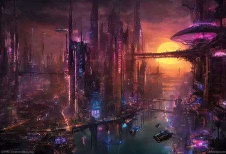 NeonSpire – Cyberpunk Cityscape | SDXL 1.0