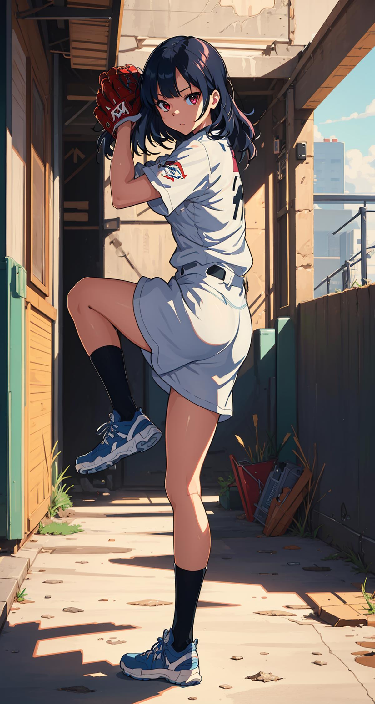 投掷棒球_Throwing Baseball_野球を投げる image by TanedaRisa