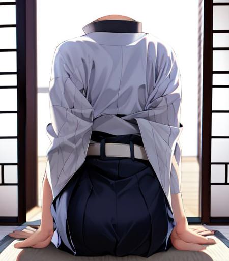 headless,behind,uniform,kimono, 1girl, <lora:Kochou_Shinobu:1>  <lora:db-last-v3-000020:1>