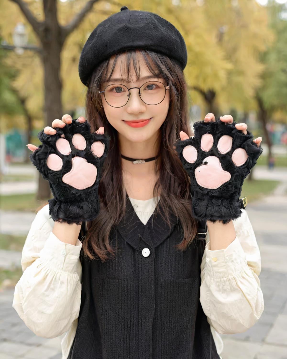 【XL】Cat Paw Gloves LoRA XL丨猫爪手套XL LoRA image by LaoCaiJi