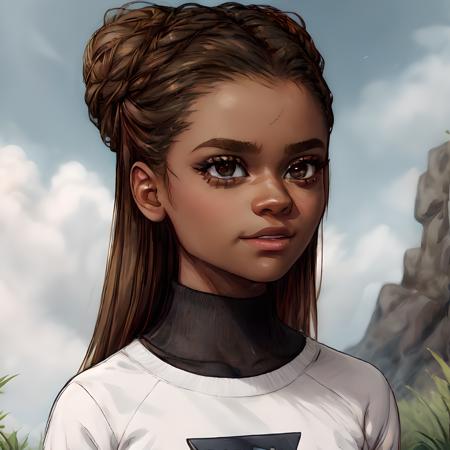 letitia wright dark-skinned female