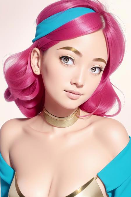 parameters

best quality, (realistic:1.1), photo, pretty face, 1woman, pink hair, (blue headband:1.1), gold choker, (gold bikini:1.3), Urusei Yatsura, Ran’s Mom, <lora:Ran_Mom-000004:0.4>,
Negative prompt: bad-artist-anime, bad-artist, bad_prompt_version2, worst quality, low quality, deformed, distorted, disfigured poorly drawn, bad anatomy, wrong anatomy, extra limb, missing limb, floating limbs, mutated hands and fingers, disconnected limbs, mutation, mutated, ugly, disgusting, blurry, amputation, monochrome, greyscale, loli, childish, (anime:1.5), (cartoon:1.5), (illustration:1.5),
Steps: 24, Sampler: Euler a, CFG scale: 9, Seed: 1890154735, Size: 512x768, Model hash: fc2511737a, Model: chilloutmix_NiPrunedFp32Fix, Denoising strength: 0.32, Hires upscale: 2, Hires steps: 10, Hires upscaler: ESRGAN_4x