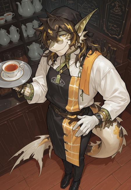 Lee (Arknights) "Remedy in a Cup of Leung Cha" | Cafe Outfit [Illustrious] V2