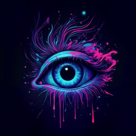 Neon Paint Flux Lora v2.0 Digital Art