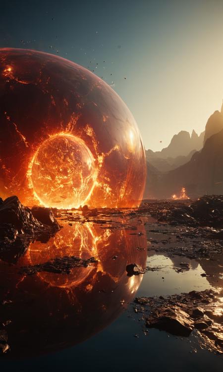 cinematic still piercing light, (aesthetic:1.1), (dim colors:1.2), BREAK, A futuristic epic disaster scene of Earth drowning in another planet made of translucent materials, and its internal structure is clearly visible, including magma spills and light-emitting explosions. its precise construction and possible geostructure . High-tech and futuristic holographic scan of planet body,bioluminescence ,fiber optics, masterpieces, octane rendering, unreal engine, , intricate details, UHDR , 32K . emotional, harmonious, vignette, 4k epic detailed, shot on kodak, 35mm photo, sharp focus, high budget, cinemascope, moody, epic, gorgeous, film grain, grainy, piercing light, (aesthetic:1.1), (dim colors:1.2), BREAK, A futuristic epic disaster scene of Earth drowning in another planet made of translucent materials, and its internal structure is clearly visible, including magma spills and light-emitting explosions. its precise construction and possible geostructure. High-tech and futuristic holographic scan of planet body,bioluminescence,fiber optics, masterpieces, octane rendering, unreal engine,, intricate details, UHDR, 32K, very coherent, cinematic full composition, elegant, luxurious, elite, dramatic ambient, glowing rich vivid color, sacred flowing atmosphere, dynamic, highly detailed, deep aesthetic, magical, mystical, beautiful