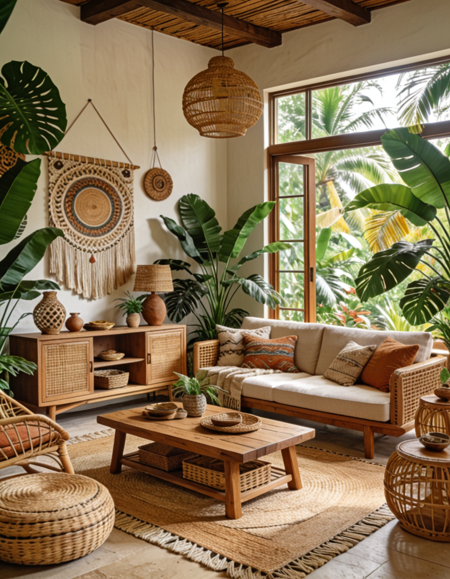 tropical and bohemian interior design v1.0