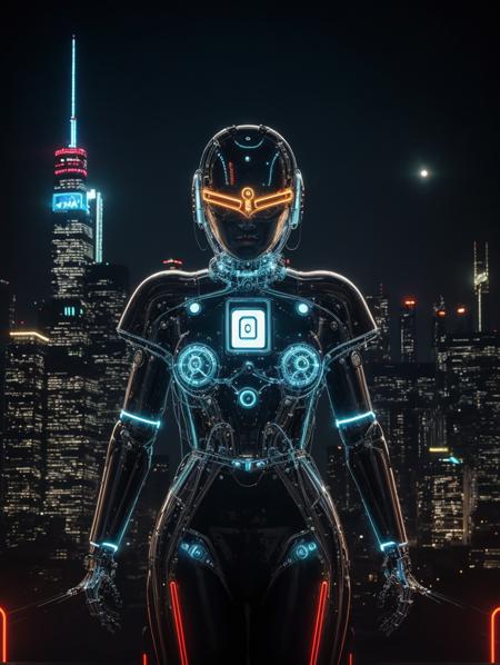 (Retro Cybernetics, vintage tech, modernized classic, old-school digital:1.69) (A beautiful woman, Futuristic Metropolis) (HDR (High Dynamic Range), vibrant colors, high contrast, detailed, UltraHD, 8K, cinematic, 80mm, high detail, bokeh)
