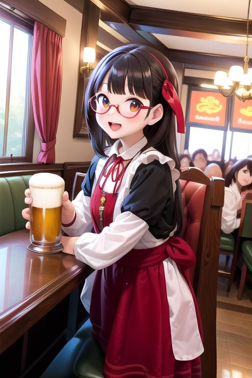 大阪梅田の老舗ビアホール A long-established beer hall in Osaka, Umeda Newmunchen SD15 image by Yumakono