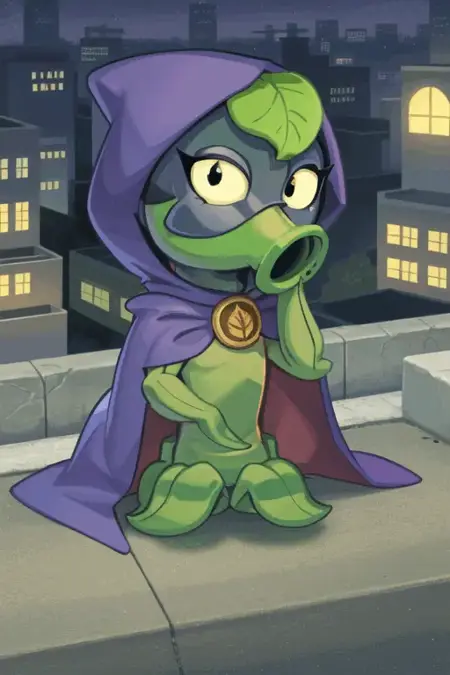 Green Shadow (plant/anthro plant) (Plants vs. Zombies Heroes)